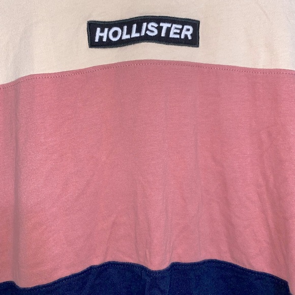Hollister Stripped T-Shirt (Beige, Pink Blue) - Picture 2 of 4